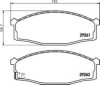 HELLA 8DB 355 015-011 Brake Pad Set, disc brake